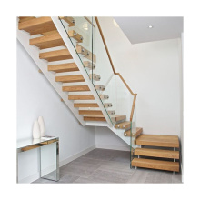 wood straight staircase high quality and cheap price elegant modern foshan factory Made in China Prima housing